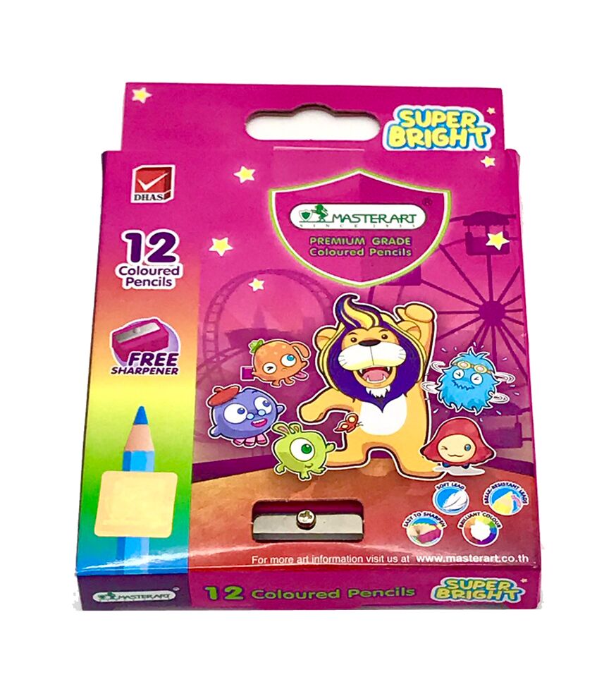 สีไม้สั้น12สีมาสเตอร์อาร์ต