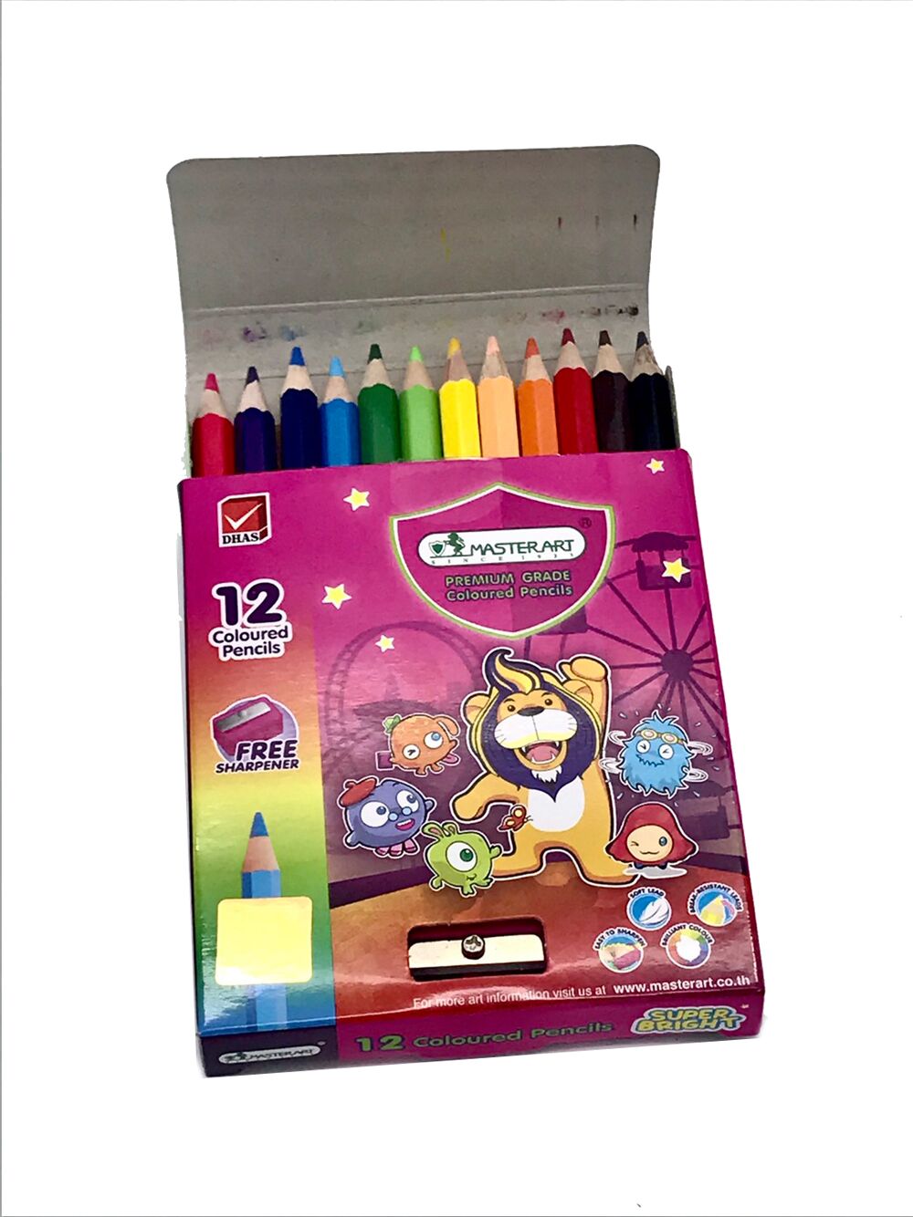 สีไม้สั้น12สีมาสเตอร์