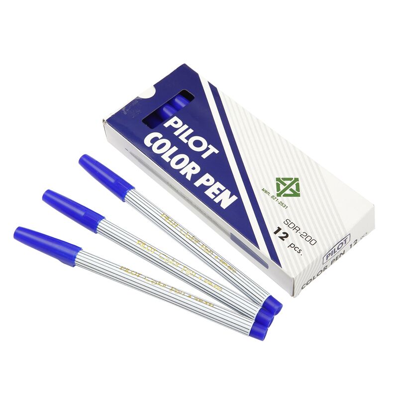ปากกาเมจิก PILOT SDR-200 สีน้ำเงิน (12 แท่ง/1กล่อง)