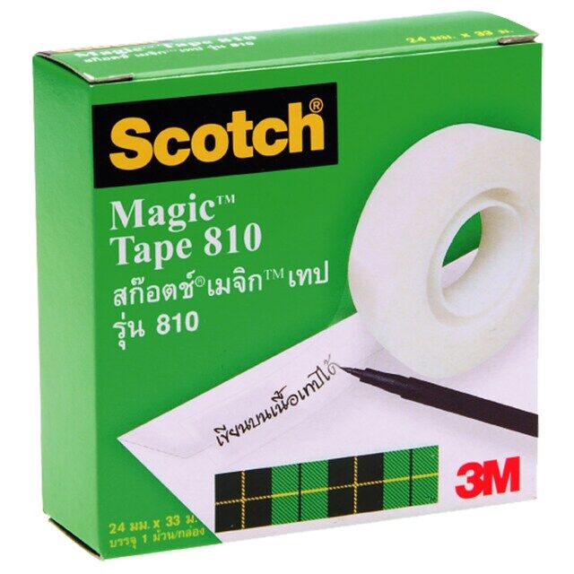 เทปขุ่น สก๊อตช์ SCOTCH (3M) #810 (36 หลา แกน 1 นิ้ว)