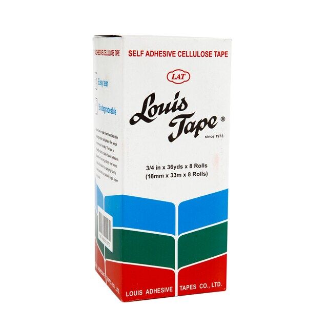 เทปใส หลุยส์เทป LOUIS TAPE 3/4 นิ้ว x 36 หลา แกนเล็ก (8 ม้วน/กล่อง) - Image 2