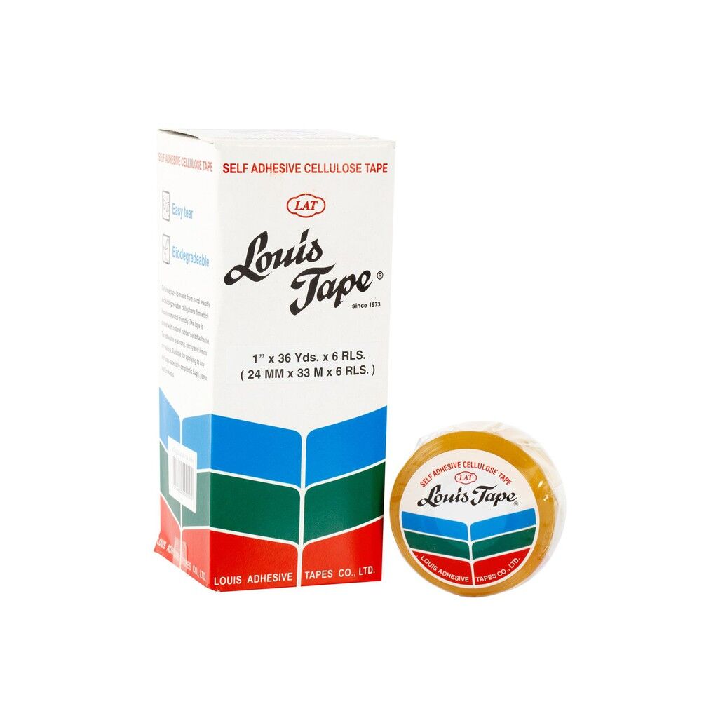 เทปใส หลุยส์เทป LOUIS TAPE 3/4 นิ้ว x 36 หลา แกนเล็ก (8 ม้วน/กล่อง) - Image 3
