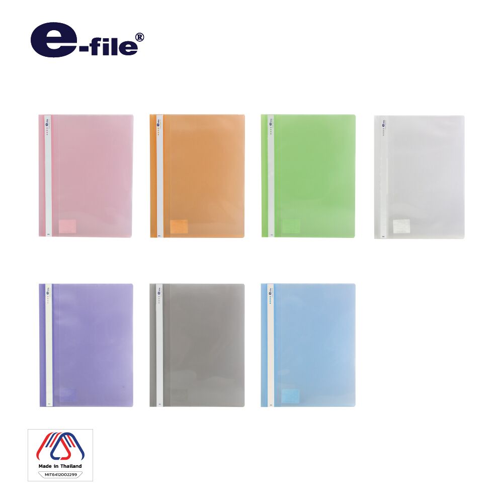 E-Fileแฟ้มเจาะพลาสติก e-file 51A (cover report e-file)12เล่ม - Image 5