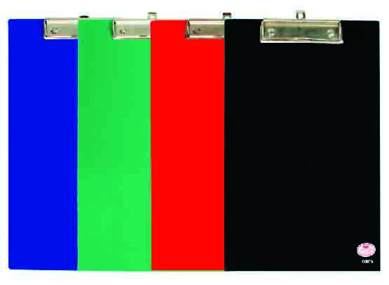คลิปบอร์ด พลาสติก F4 ขนาด 23 x 36 ซม. คละสี - Image 2