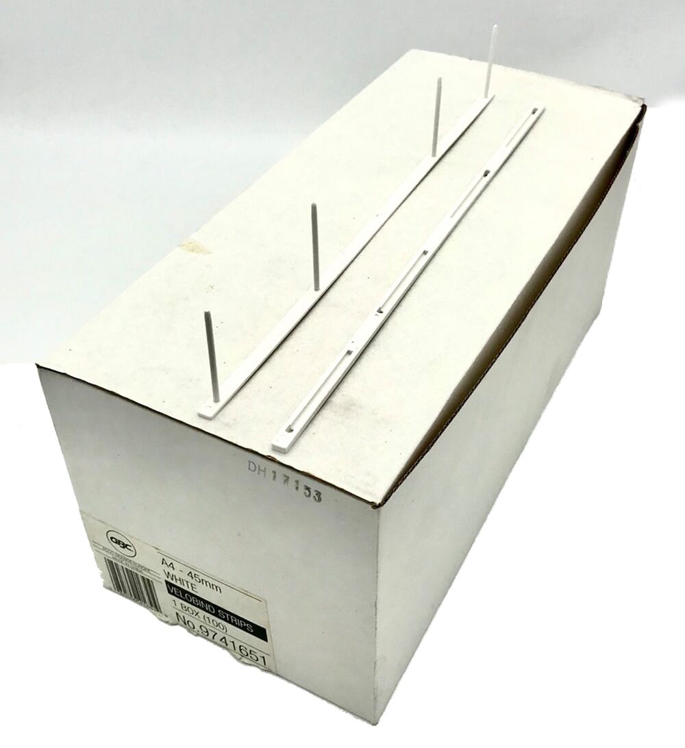 สันตะเกียบ 4 เข็ม 1 นิ้ว สีขาว (GBC VeloBind Strip) - Image 3