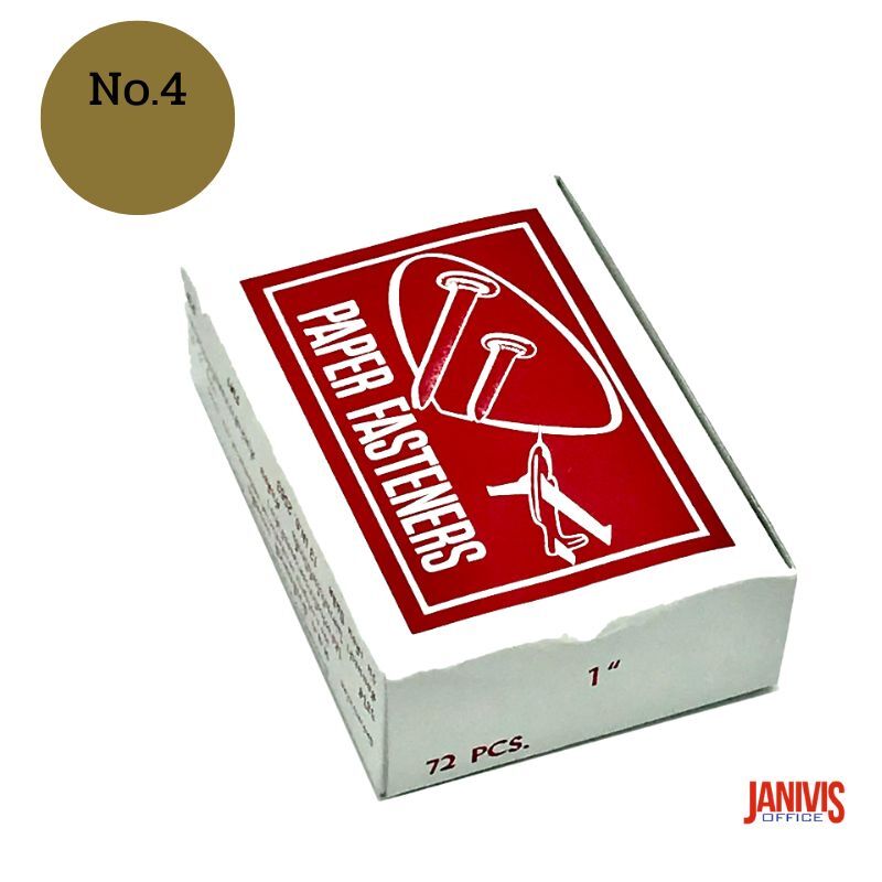 หมุดทองเหลือง 2 ขา ขนาด 1 นิ้ว No.4 ตราเครื่องบิน (72ชิ้น/กล่อง) - Image 4