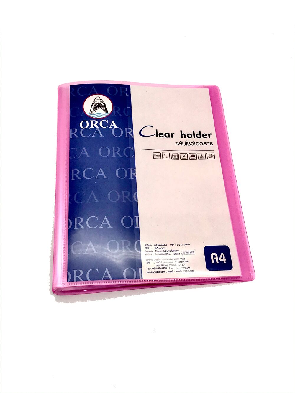 ORCA แฟ้มโชว์เอกสาร ออร์ก้า ปกสีใส สอดปกได้ NHA-141 (40 ไส้) - Image 2