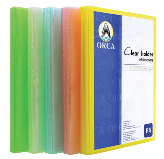 ORCA แฟ้มโชว์เอกสาร ออร์ก้า ปกสีใส สอดปกได้ NHA-141 (40 ไส้) - Image 4
