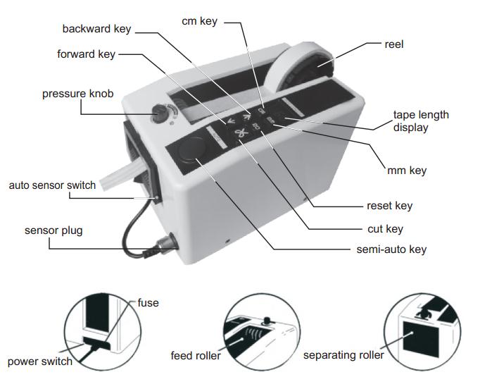 เครื่องตัดเทปอัตโนมัติ ELM M-1000 - Image 2