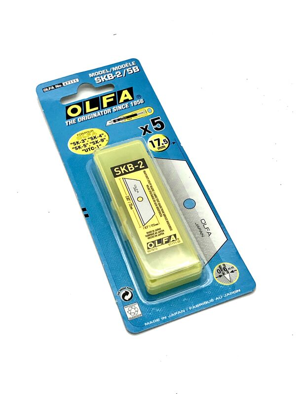 OLFA ใบมีดคัตเตอร์ โอฟ่า SKB-2 (หลอด5ใบ) ใช้งานร่วมกับมีดคัตเตอร์ โอฟ่า รุ่น SK-4 และ SK-9 - Image 2