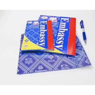 กระดาษคาร์บอน EMBASSY 333H ตัดครึ่ง (165x210 mm.) สีน้ำเงิน - Image 2