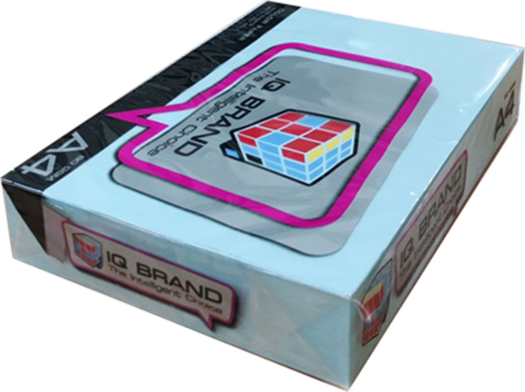 กระดาษสีถ่ายเอกสารไอคิว 80 แกรม A4 สีฟ้าอ่อน B2(500แผ่น) - Image 2