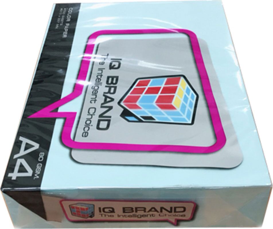 กระดาษสีถ่ายเอกสารไอคิว 80 แกรม A4 สีฟ้าอ่อน B2(500แผ่น) - Image 3