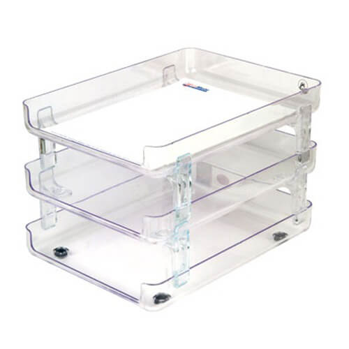 ORCA ถาดเอกสารพลาสติก 3 ชั้น ออร์ก้า รุ่น DT-S3N ใส - Image 7