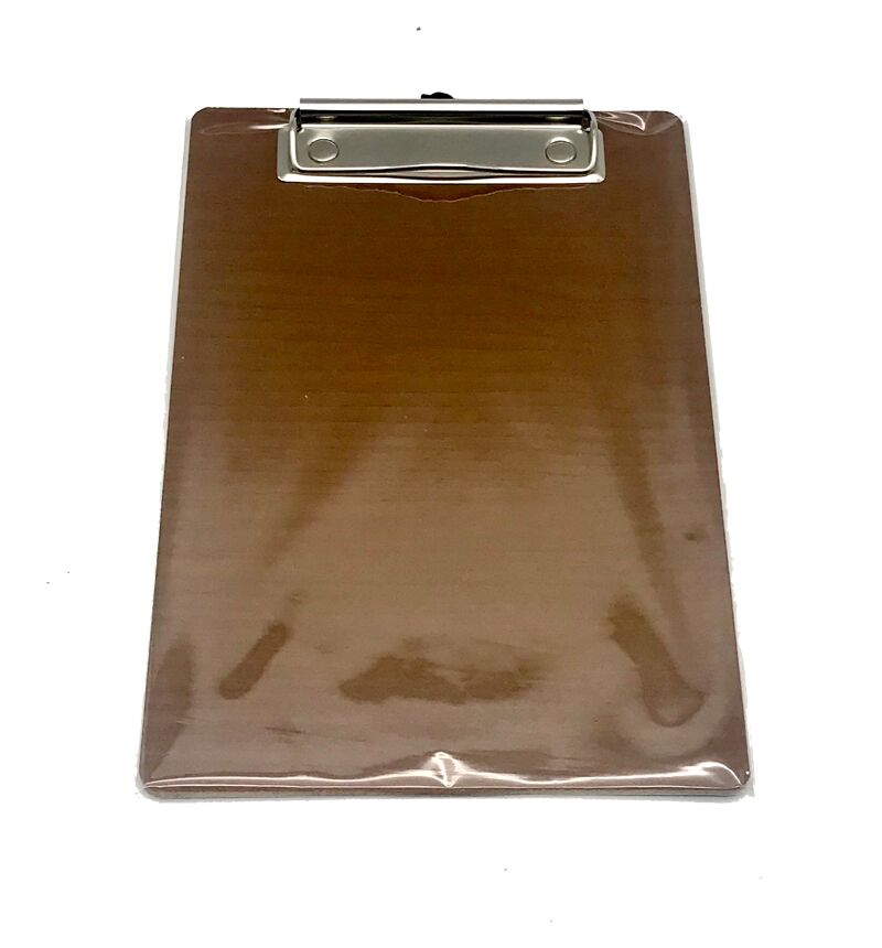 คลิปบอร์ดไม้ ลายไม้ (A5) คละลาย - Image 3