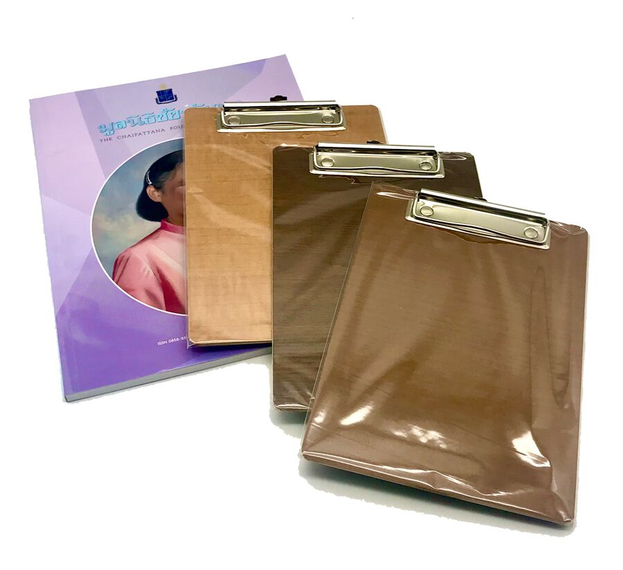 คลิปบอร์ดไม้ ลายไม้ (A5) คละลาย - Image 5