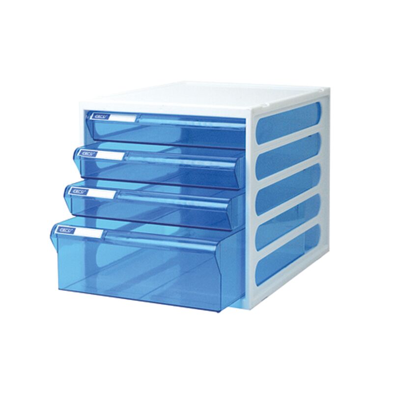 ตู้เก็บเอกสาร ORCA ออร์ก้า CFB-4 โครงขาวลิ้นฟ้า (DRAWER CABINET CFB-4)