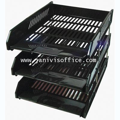 ถาดเอกสารพลาสติก 3 ชั้น ORCA ออร์ก้า L-3 สีทึบ - Image 6