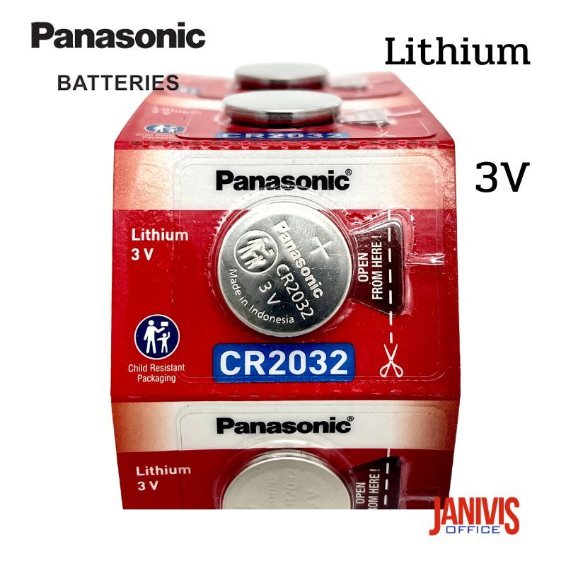 ถ่านเม็ดกระดุม PANASONIC พานาโซนิค รุ่น CR-2032 (5 ก้อน/แพ็ค) - Image 2