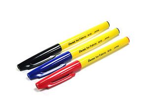 PENTELปากกาเขียนผ้าเพนเทล M10 pentel for fabric M10 12แท่ง/กล่อง - Image 2