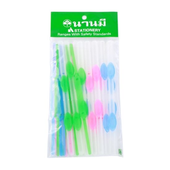 ลิ้นแฟ้มพลาสติก นานมี NM-222/P(แพ็คละ12ชุด) - Image 2