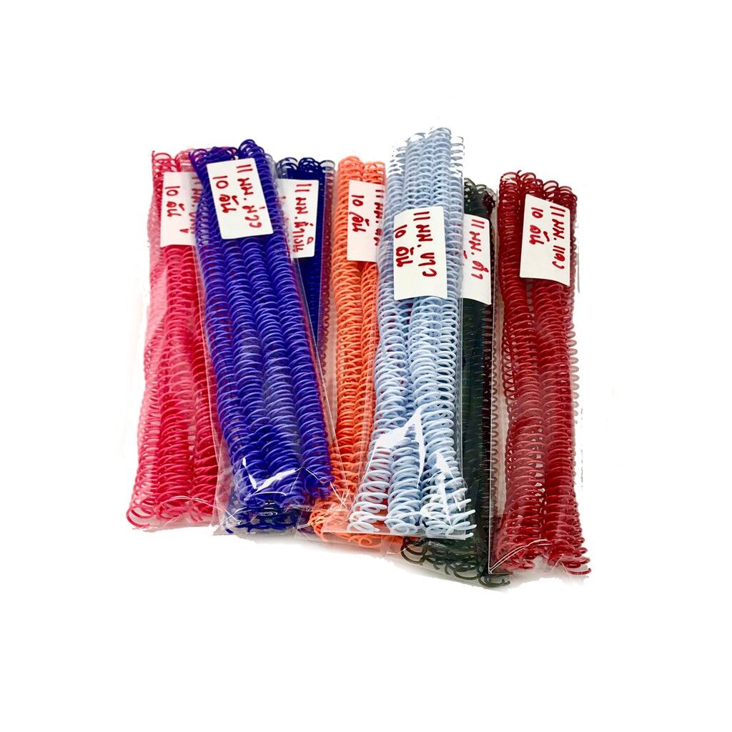 สันเกลียวพลาสติก PVC coilbinding ขนาด 11 มม. (20อัน/แพ็ค) - Image 2