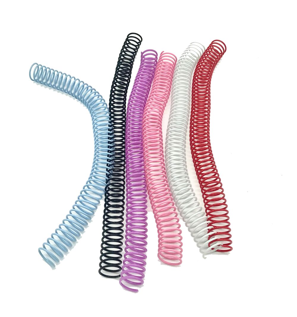 สันเกลียวพลาสติก PVC coilbinding ขนาด 18 มม. (10อัน/แพ็ค)