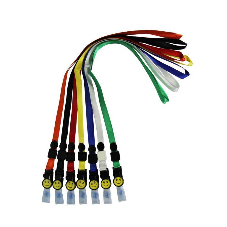 สายคล้องคอ คลิปหนีบบัตร แซนโก้ SK-2-10 (Sanko Flat Lanyard) (10 เส้น/ห่อ) - Image 2