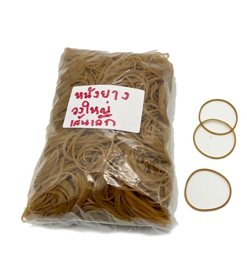 หนังยางรัดของ วงใหญ่ เส้นเล็ก (1/2 กก. ต่อ ถุง)