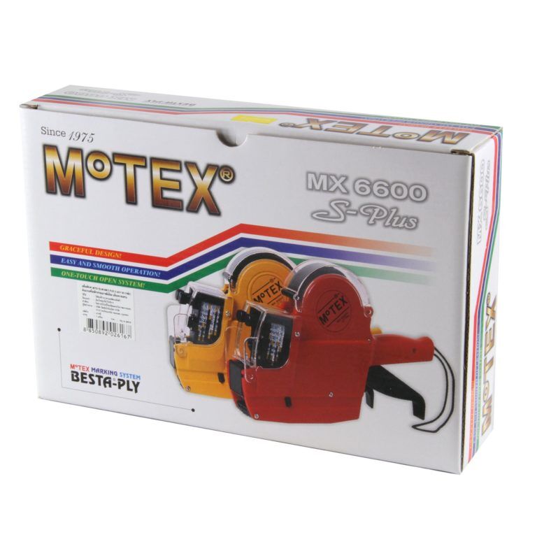 MOTEX เครื่องพิมพ์ป้ายราคาโมเทคMX-6600S/S-PLUS 8 หลัก 2 แถว - Image 2