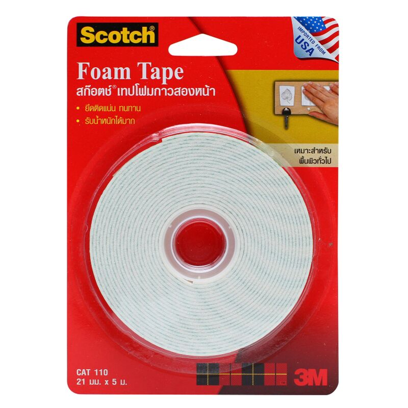 SCOTCH เทปโฟม 3M สก๊อตช์ CAT110 (21 มม.X 5 ม.) - Image 4