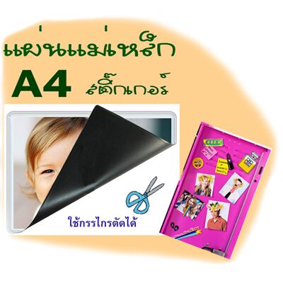 VEETEX สติกเกอร์แม่เหล็ก แบบแผ่น ขนาด A4 วีเท็กซ์ - Image 4