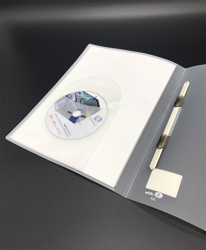 แฟ้มเจาะพลาสติกสอดปก e-file 35A (CD-ZIP e-file)คละสี 6 เล่ม/แพ็ค - Image 2