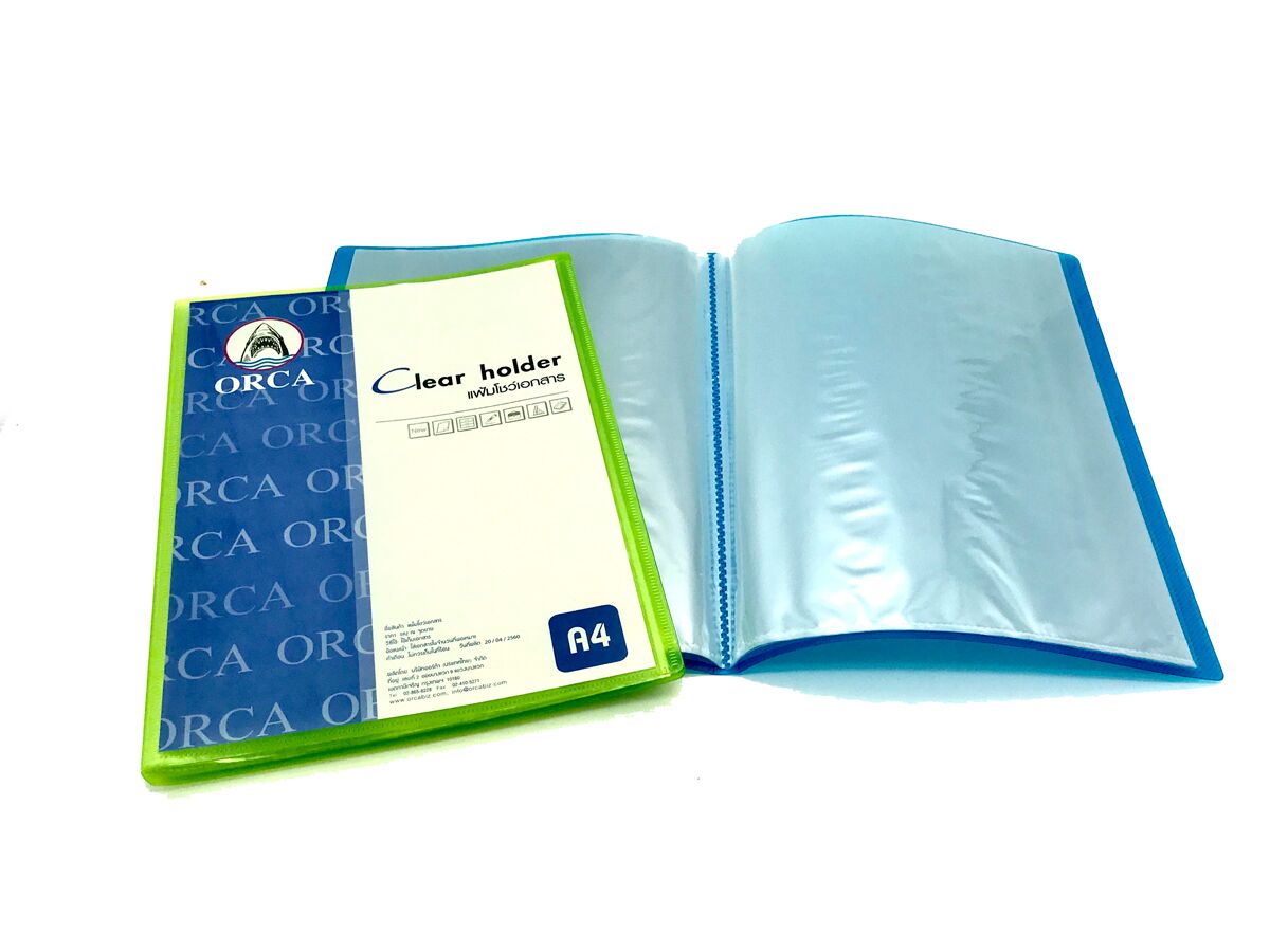 ORCA แฟ้มโชว์เอกสาร A4 ออร์ก้า NHA-121 (20 ไส้) มีซองด้านหน้า - Image 5