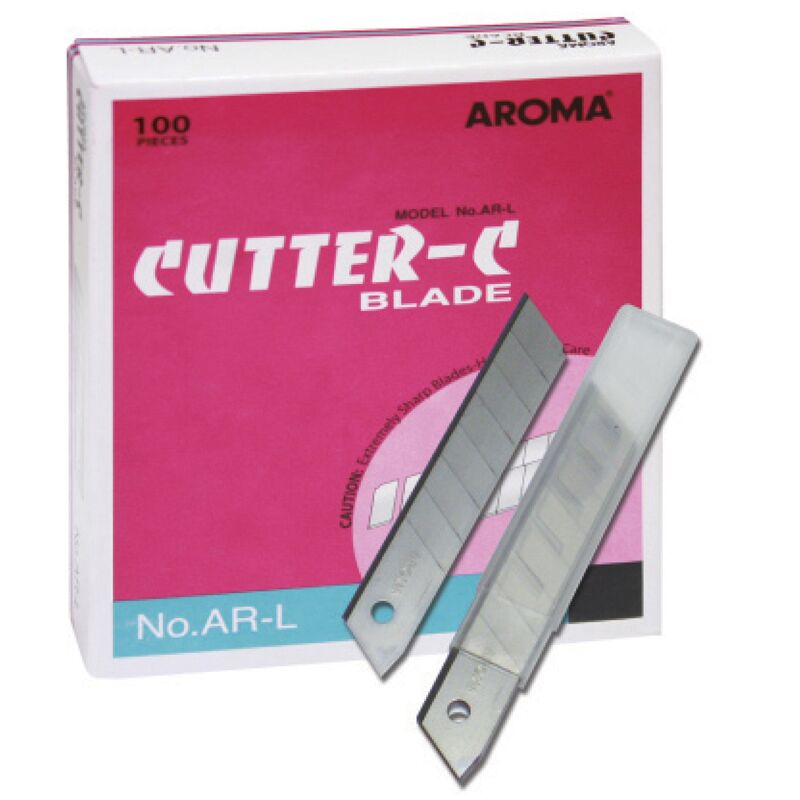 AROMAใบมีดคัตเตอร์ อโรม่า AR-L 18 มม. 45องศา100ใบ - Image 7