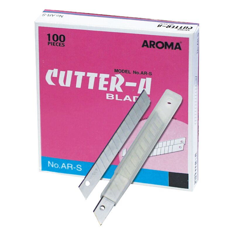 AROMAใบมีดคัตเตอร์ อโรม่า AR-S 9 มม. 45องศา(100ใบ) - Image 5