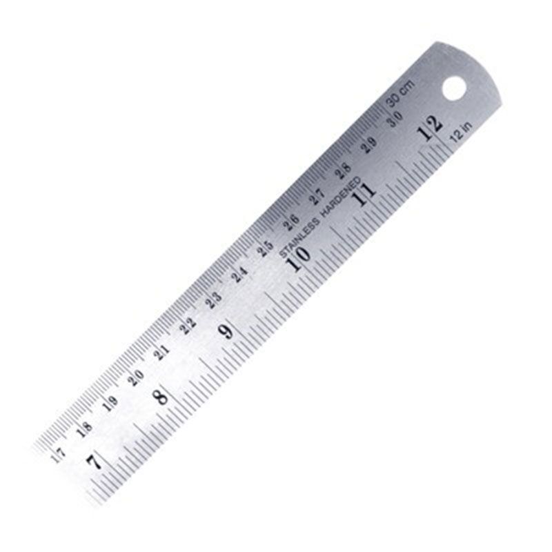 ไม้บรรทัดเหล็ก ใบโพธิ์12นิ้ว( Baipo Stainless Ruler) - Image 2