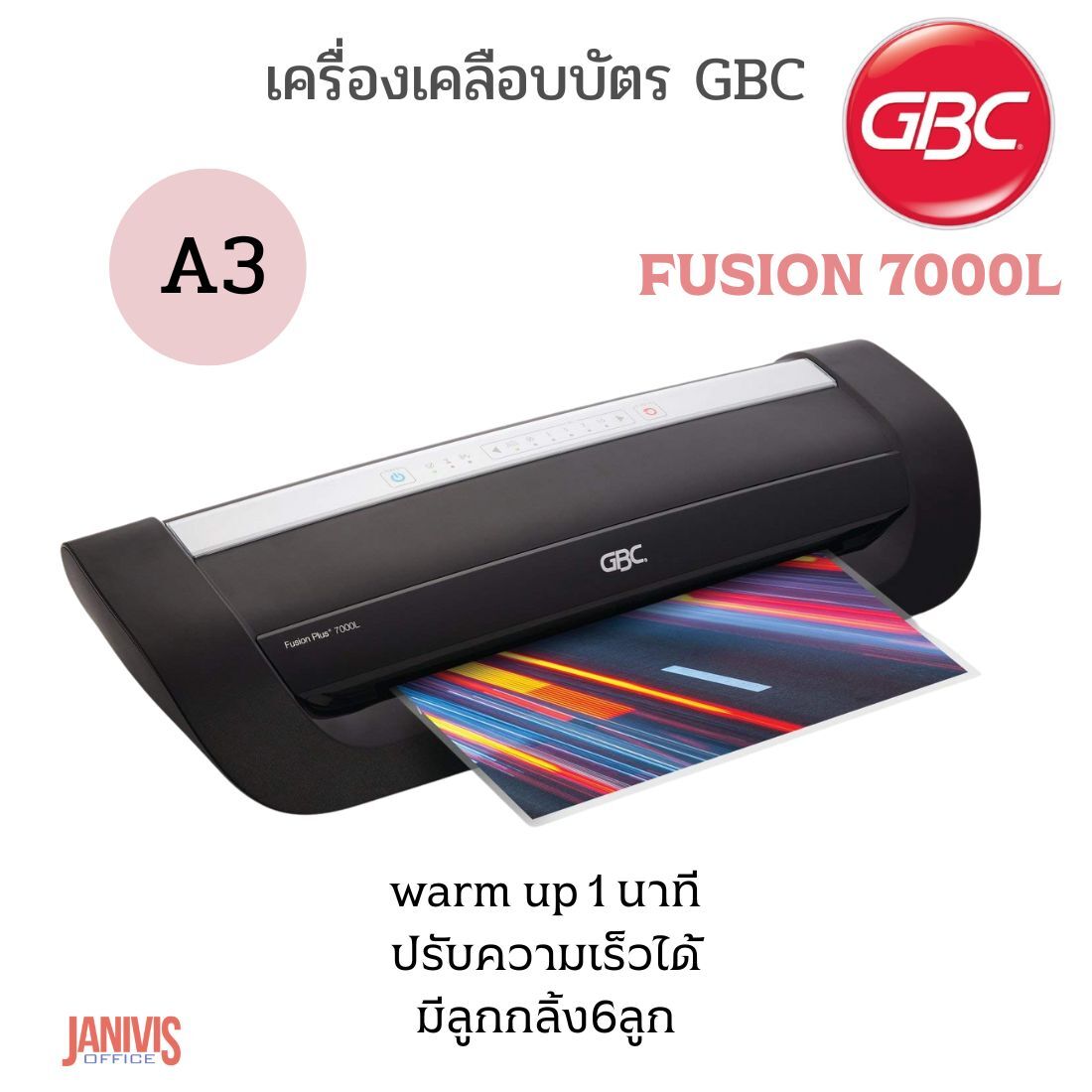 เครื่องเคลือบบัตร GBC FUSION 7000L (A3) - Image 6
