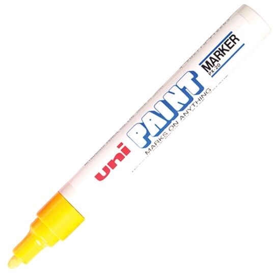 UNIปากกาเพ้นท์ ยูนิ PX-20สีเหลือง(12ด้าม/กล่อง) - Image 2