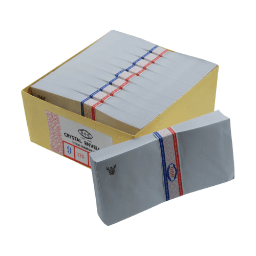 ซองขาว 9/125 A พิมพ์ครุฑ ความหนา 80 แกรม (500 ซอง/กล่อง )