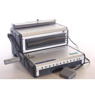 เครื่องเจาะไฟฟ้าและเข้าเล่มสันขดลวดปฏิทิน Propunch D310 Electric Wire Punch Machine - Image 2
