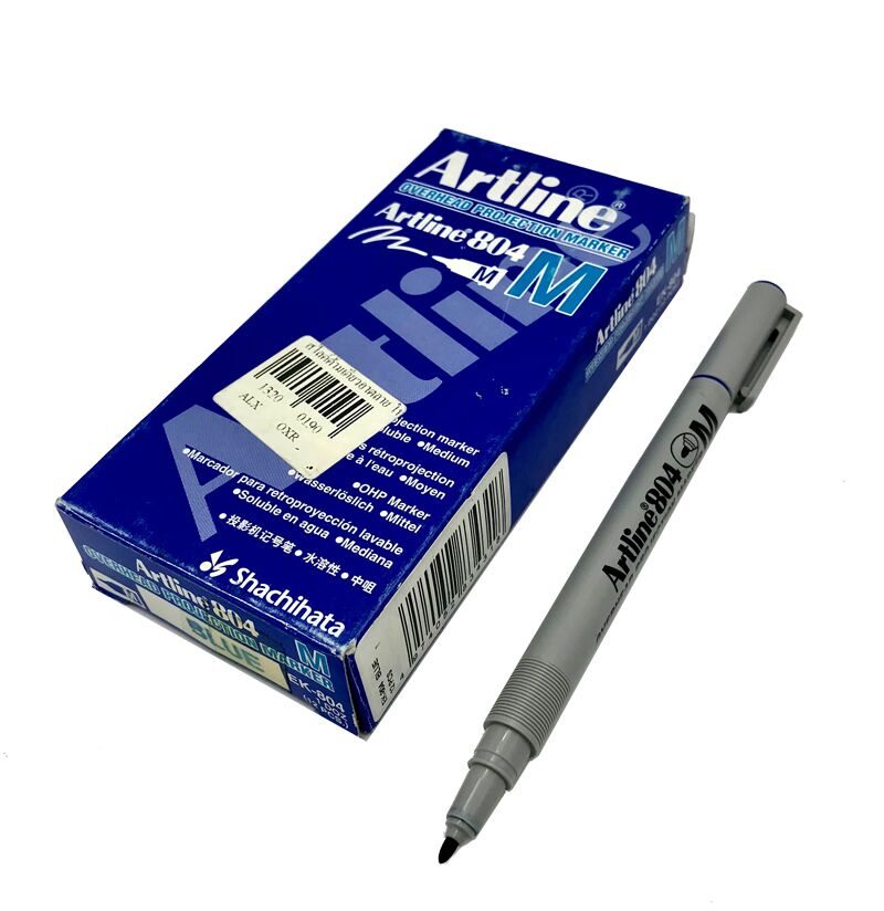ปากกาเขียนแผ่นใสลบได้ Artline EK-804 (M) หัวขนาด 1.0 มม. (12 ด้าม/กล่อง) - Image 6