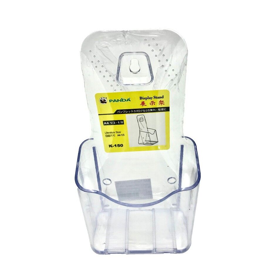 กล่องใส่โบรชัวร์อะคริลิกใส 1ช่อง K-150 ขนาด A4 พับ 3 PANDA - Image 4