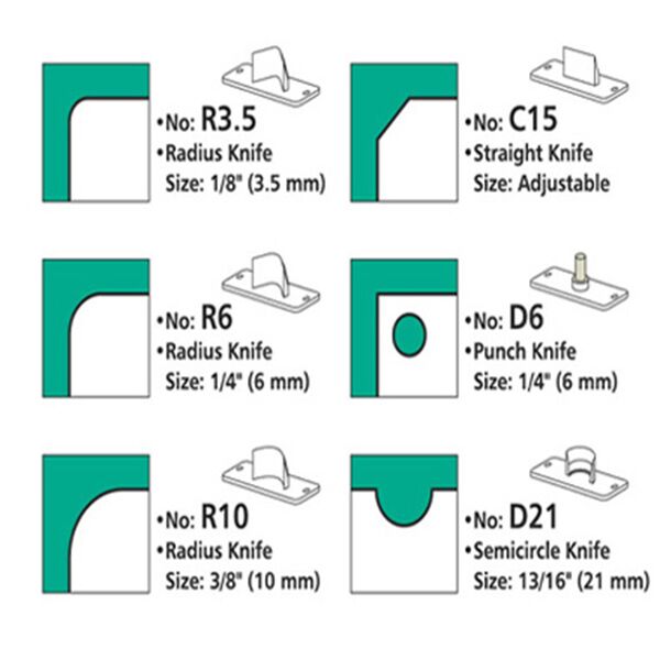 ใบมีดเครื่องตัดมุมบัตรรูปครึ่งวงกลม D21 สำหรับเครื่องตัดมุมบัตร WARRIOR NO. 21144 - Image 4