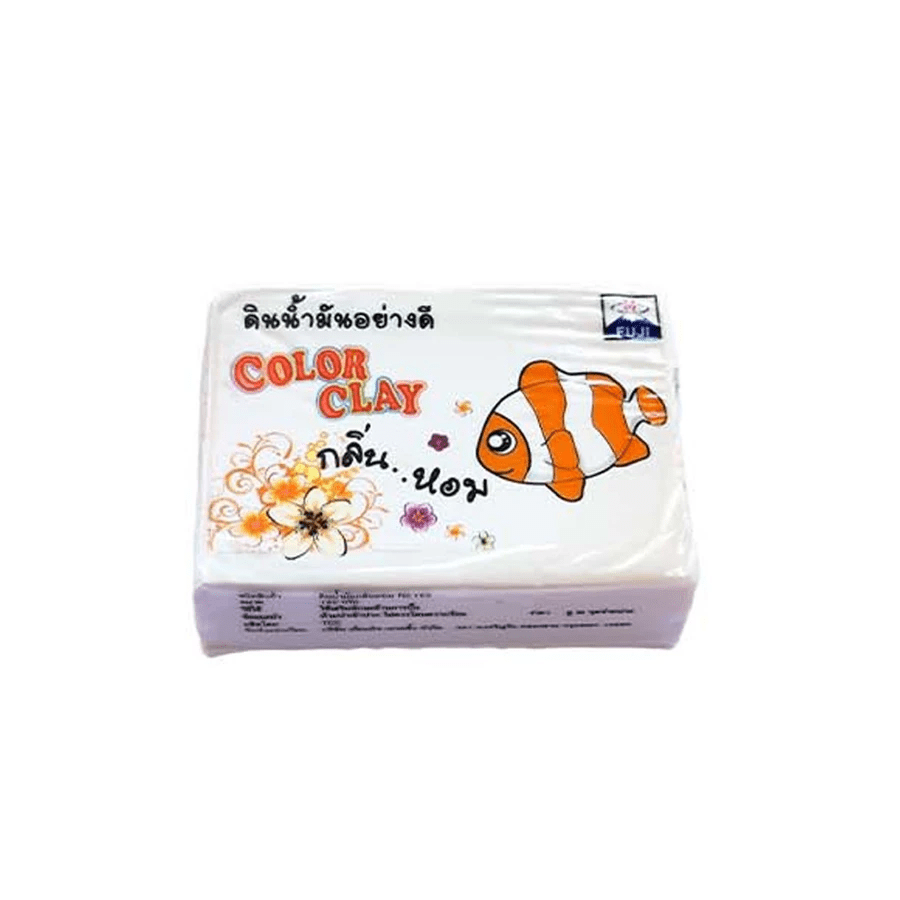 ดินน้ำมันไร้สารพิษ FUJI No.150 (Non-Toxic Clay) 12 ก้อน/แพ็ค สีขาว