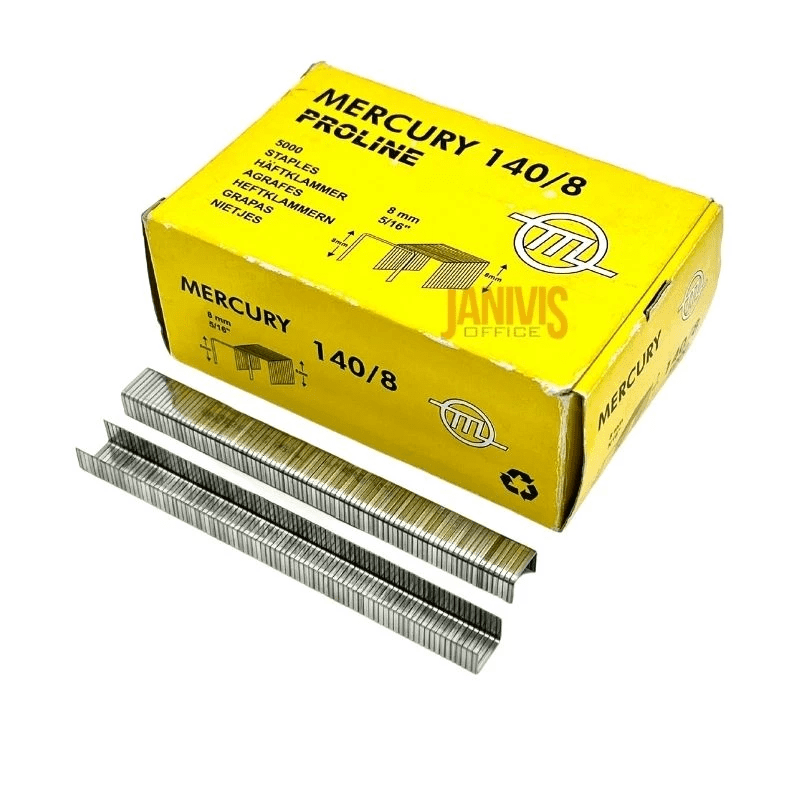 MERCURY ลวดยิงเมอร์คิวรี่ เบอร์140/8 (5,000ตัว/กล่อง)